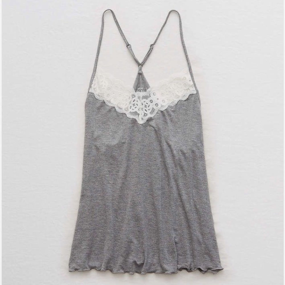 ISO Aerie Gray Softest Sleep Tank Small
